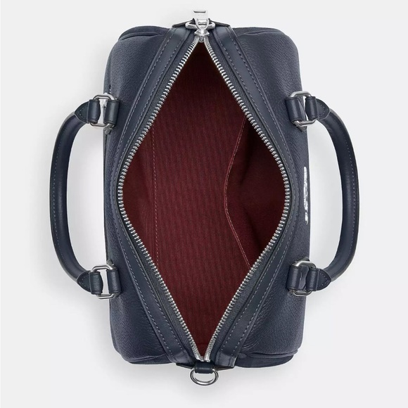 💙 “Last One”Coach Rowan Satchel Silver/Denim - Picture 11 of 15